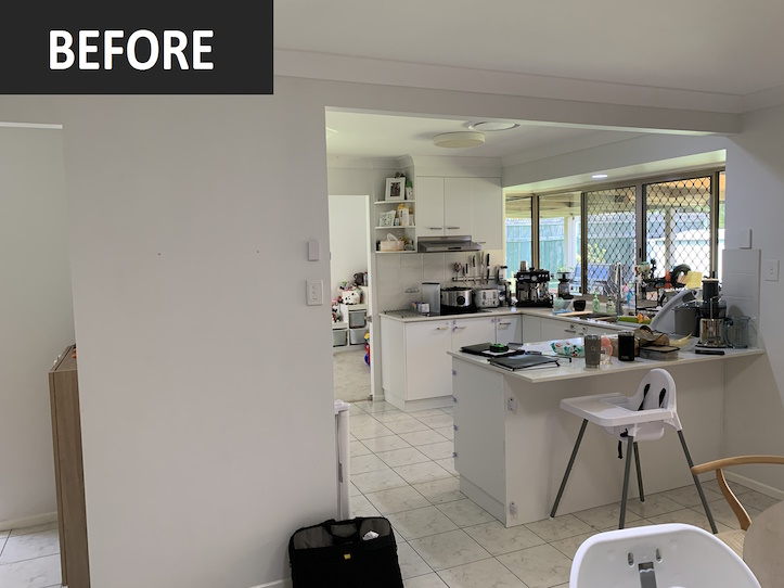 Brisbane Kitchens-Island Centrepiece-Before-2