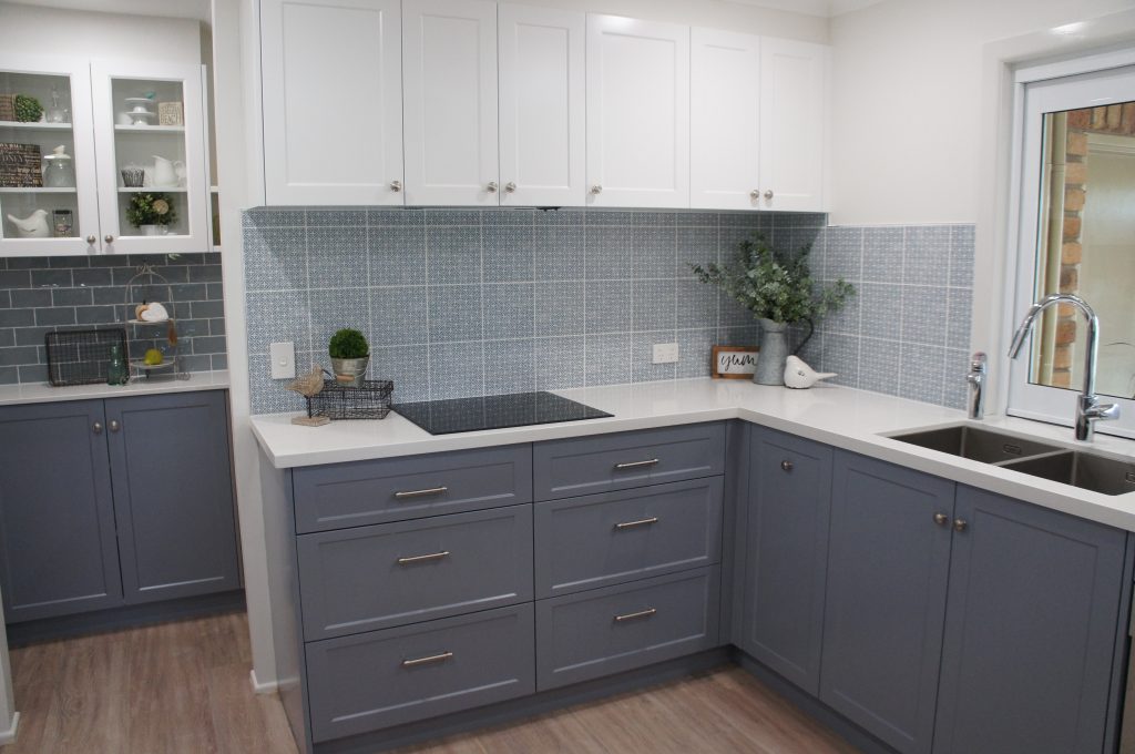 Hamptons kitchen with Shaker style doors