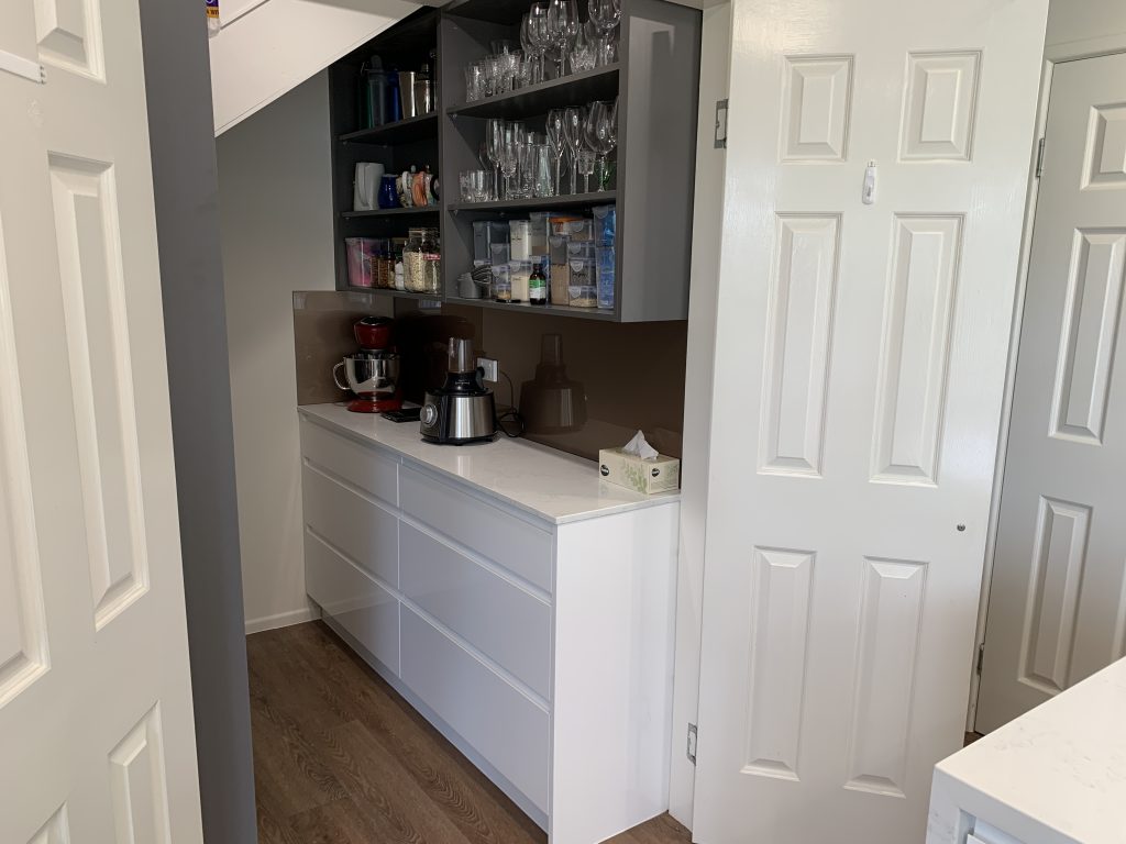 Indooroopilly Kitchen Renovation-Display Shelving