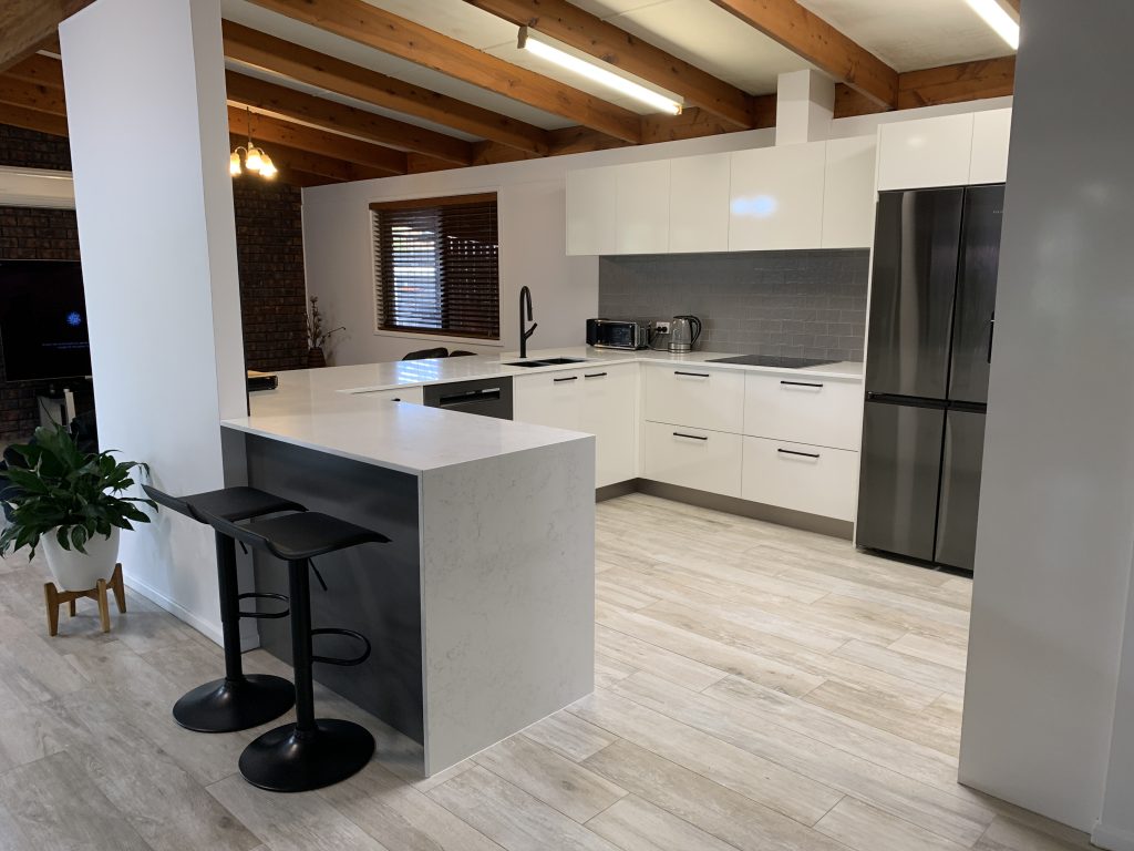 Stafford Kitchen Renovation-Waterfall End